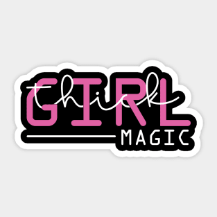 Thick girl magic Sticker